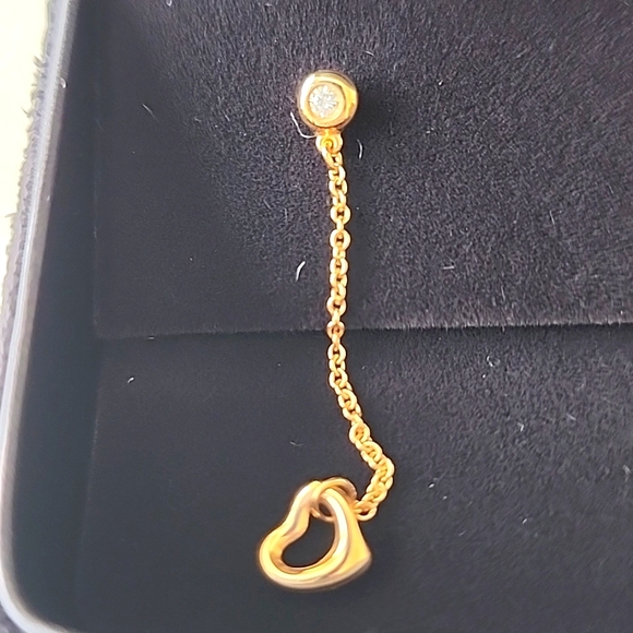 Tiffany & Co. Diamond by the Yard Open Heart Earrings - Picture 3 of 7